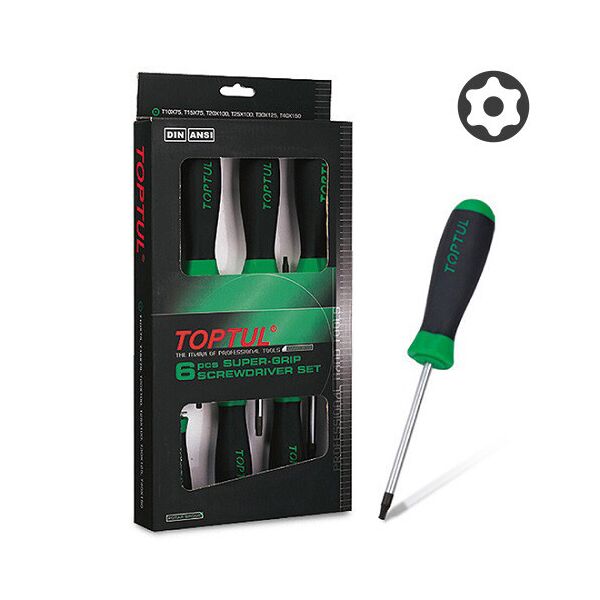 

Набор отверток TORX с отверстием T10-T40 6ед.TOPTUL GAAE0610