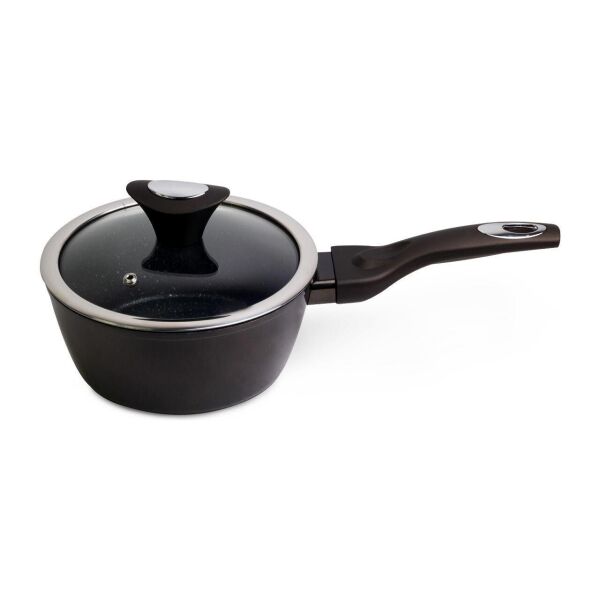 

Ковш антипригарный Kamille - 180 мм x 1,8 л Black Marble с крышкой
