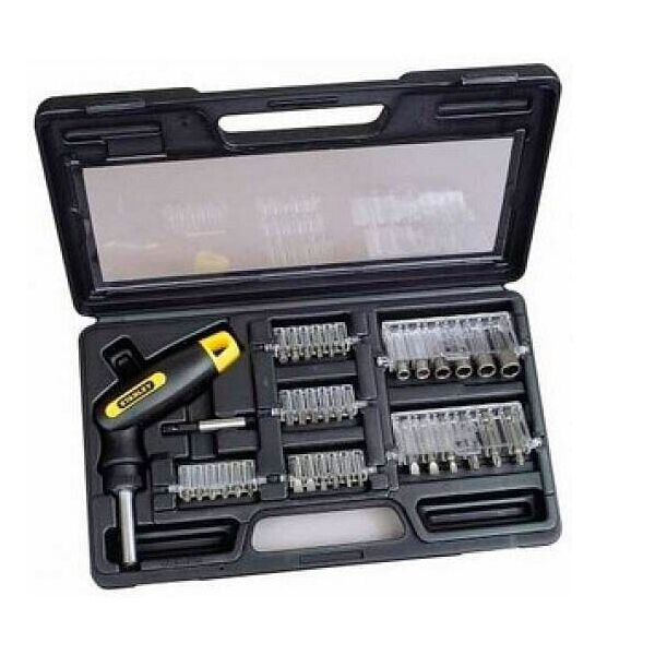 

Отвертка реверсивная STANLEY Pistol Grip Ratchet трещотка, 38 насадок (0-63-038)