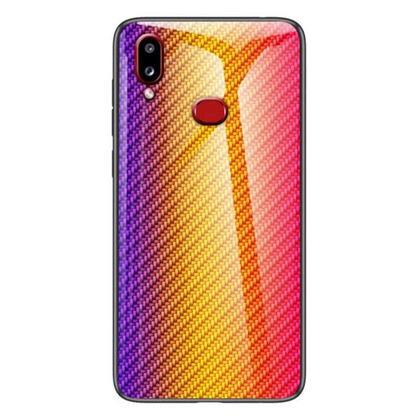 

Карбоновый стекляный чехол Twist для Samsung Galaxy A10s (Оранжевый)