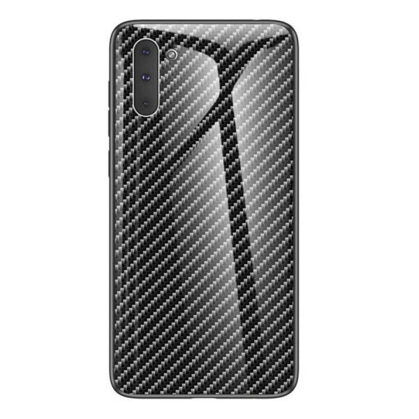 

Карбоновый стекляный чехол Twist для Samsung Galaxy Note 10 (Черный)