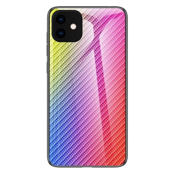 

Карбоновый стекляный чехол Twist для Apple iPhone 11 (6.1") (Сиреневый)
