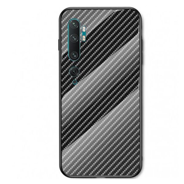 

Карбоновый стекляный чехол Twist для Xiaomi Mi Note 10 / Note 10 Pro / Mi CC9 Pro (Черный)