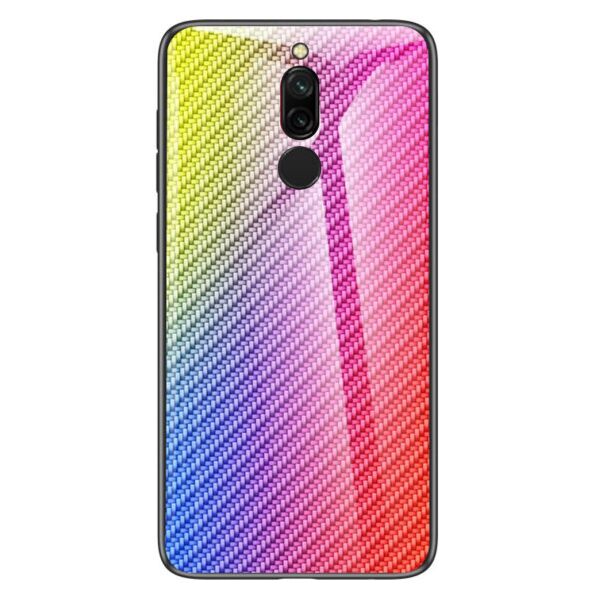

Карбоновый стекляный чехол Twist для Xiaomi Redmi 8 (Сиреневый)