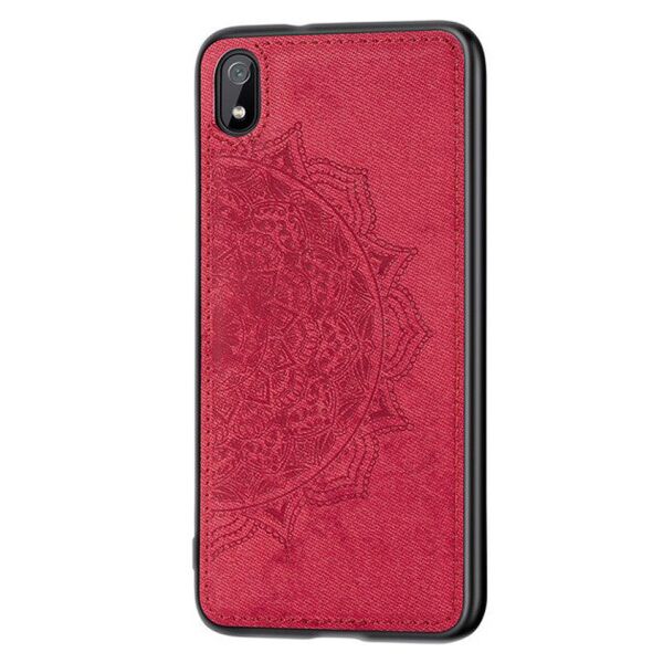 

TPU+Textile чехол Mandala с 3D тиснением для Xiaomi Redmi 7A (Красный)