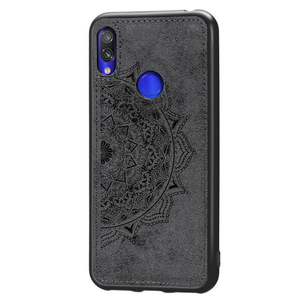 

TPU+Textile чехол Mandala с 3D тиснением для Xiaomi Redmi Note 7 / Note 7 Pro / Note 7s (Черный)