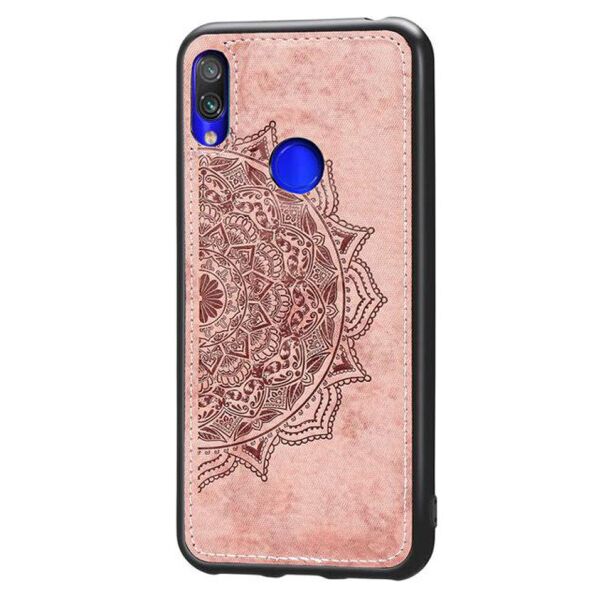 

TPU+Textile чехол Mandala с 3D тиснением для Xiaomi Redmi 7 (Розовый)