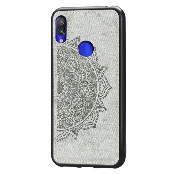 

TPU+Textile чехол Mandala с 3D тиснением для Xiaomi Redmi 7 (Серый)