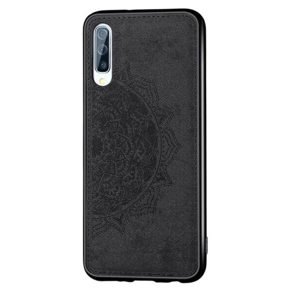 

TPU+Textile чехол Mandala с 3D тиснением для Samsung Galaxy A70 (A705F) (Черный)