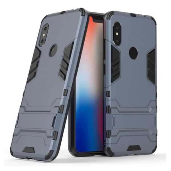 

Ударопрочный чехол-подставка Transformer Case для Xiaomi Redmi Note 6 Pro (Серый)