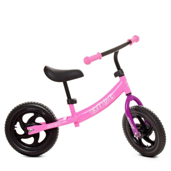 

Беговел дитячий Profi kids черно-розовый