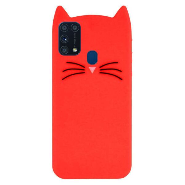 

Силиконовая накладка 3D Cat для Samsung Galaxy M31 (Красный)