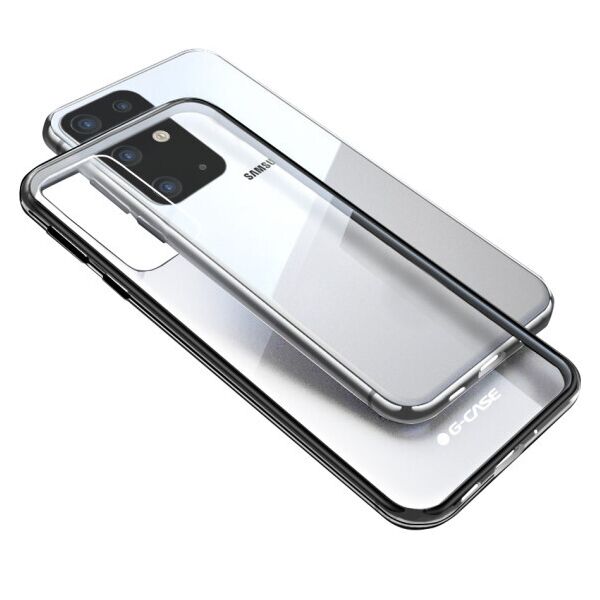 

TPU чехол G-Case Shiny Series для Samsung Galaxy S20+ (Прозрачный / Черный)