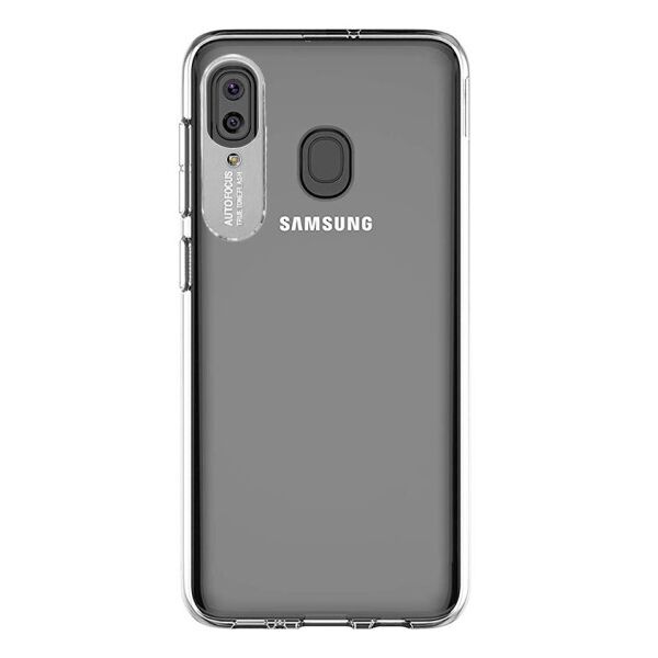 

TPU чехол Epic clear flash для Samsung Galaxy A20 / A30 (Прозрачный / Серебряный)