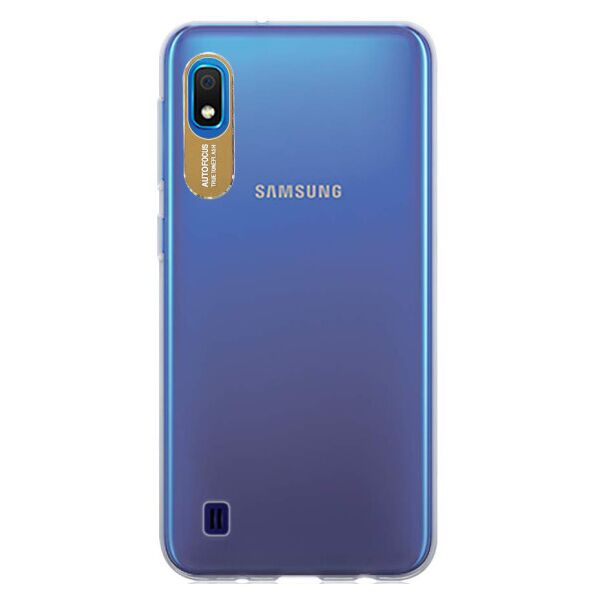 

TPU чехол Epic clear flash для Samsung Galaxy A10 (A105F) (Прозрачный / Золотой)
