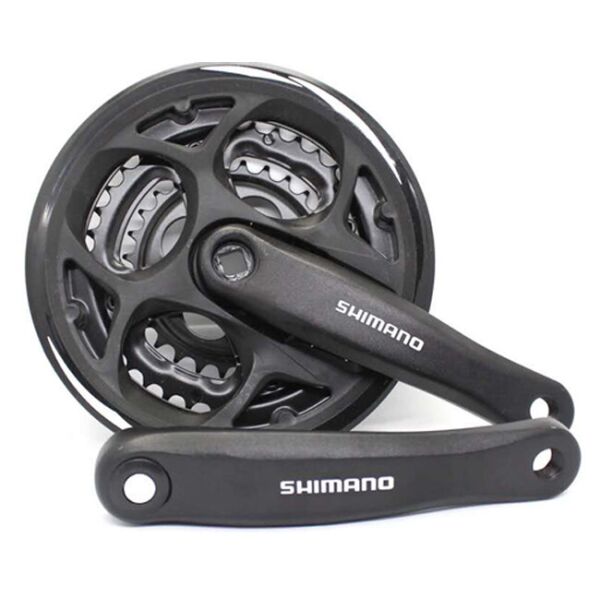 

Велосипедный шатун Shimano 42/32/22 черный