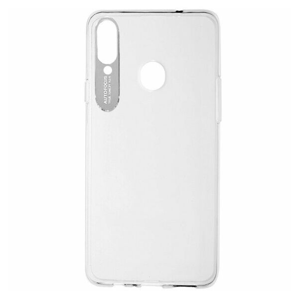 

TPU чехол Epic clear flash для Samsung Galaxy A20s (Прозрачный / Серебряный)