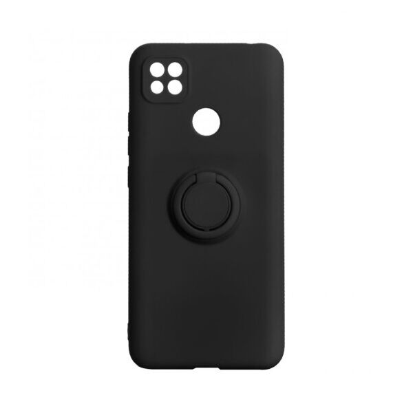 

Ударопрочный чехол Iron Ring с функцией подставки для Xiaomi Redmi 9C (Черный)