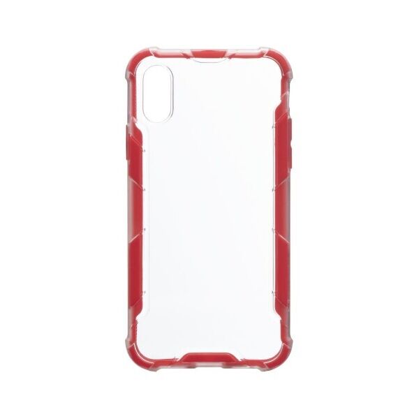 

Бронированный противоударный чехол Iron Armor Clear для Apple iPhone X / Xs (Красный)
