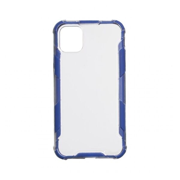 

Бронированный противоударный чехол Iron Armor Clear для Apple iPhone 12 / 12 Pro (Синий)