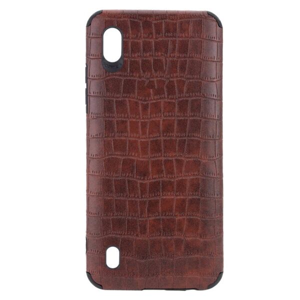 

Кожаная накладка Epic Vivi Crocodile series для Samsung Galaxy A01 (Коричневый)