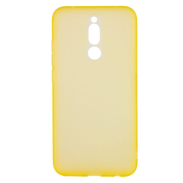 

Силиконовый матовый полупрозрачный чехол для Xiaomi Redmi 8a (Желтый)