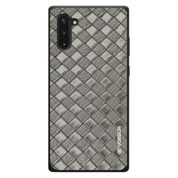 

Кожаная накладка VORSON Braided leather series для Samsung Galaxy Note 10 (Серый)