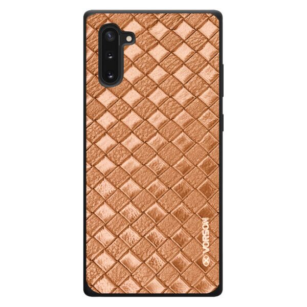 

Кожаная накладка VORSON Braided leather series для Samsung Galaxy Note 10 (Sienna)