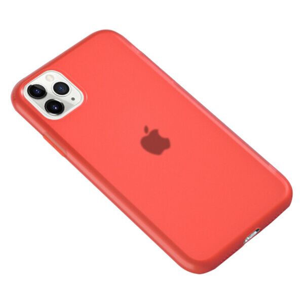 

Силиконовый матовый полупрозрачный чехол для Apple iPhone 11 Pro Max (6.5") (Красный)