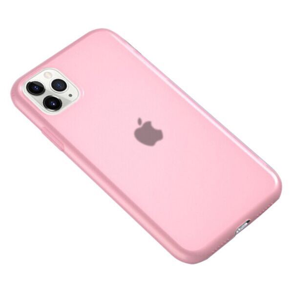 

Силиконовый матовый полупрозрачный чехол для Apple iPhone 11 Pro Max (6.5") (Розовый)
