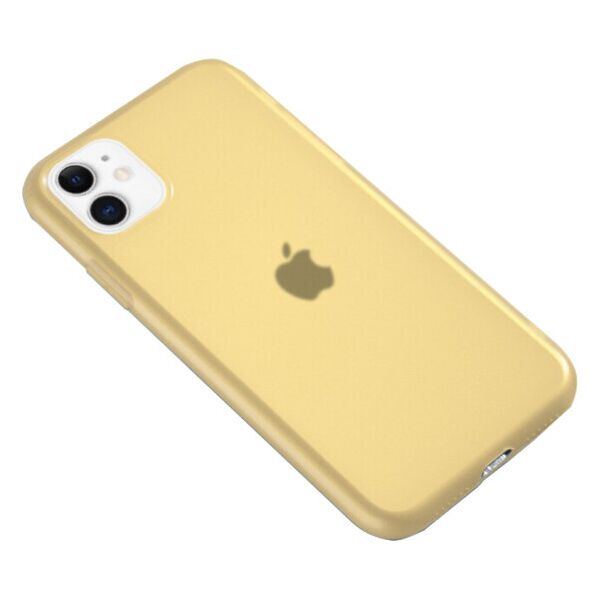 

Силиконовый матовый полупрозрачный чехол для Apple iPhone 11 (6.1") (Желтый)