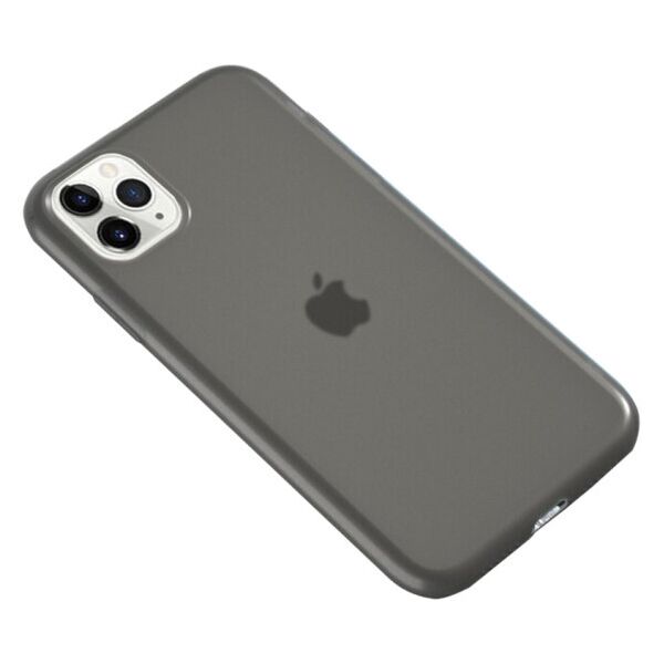 

Силиконовый матовый полупрозрачный чехол для Apple iPhone 11 Pro (5.8") (Черный)