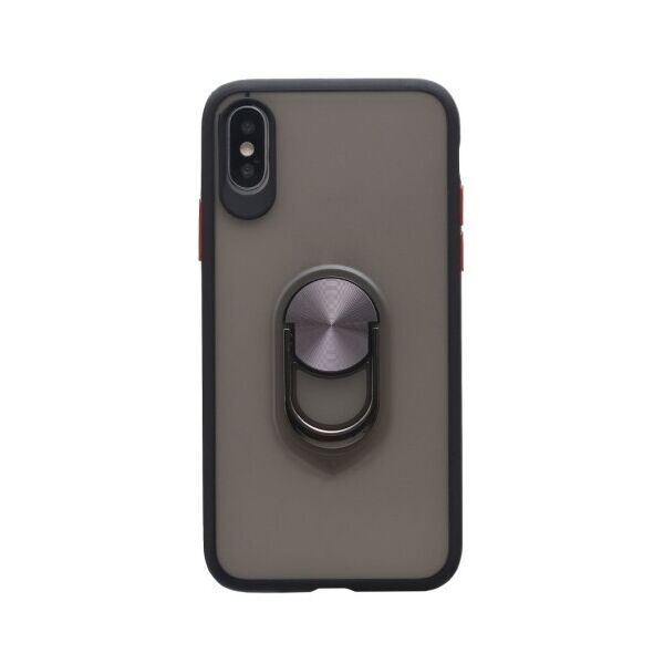 

Противоударный чехол TOTU Ring Magnetic с функцией подставки для Apple iPhone X / Xs (Черный)
