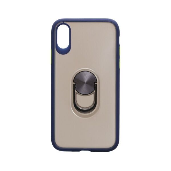 

Противоударный чехол TOTU Ring Magnetic с функцией подставки для Apple iPhone Xr (Синий)