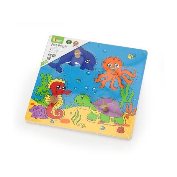 

Деревянная рамка-вкладыш Viga Toys Морские обитатели (59564)