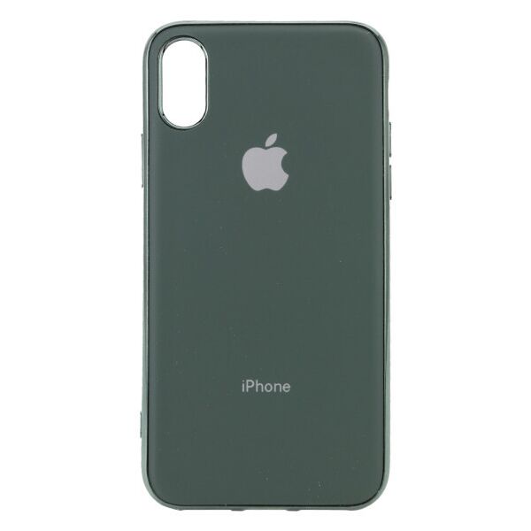 

TPU чехол Matte LOGO для Apple iPhone X / XS (5.8") (Темно-зеленый)