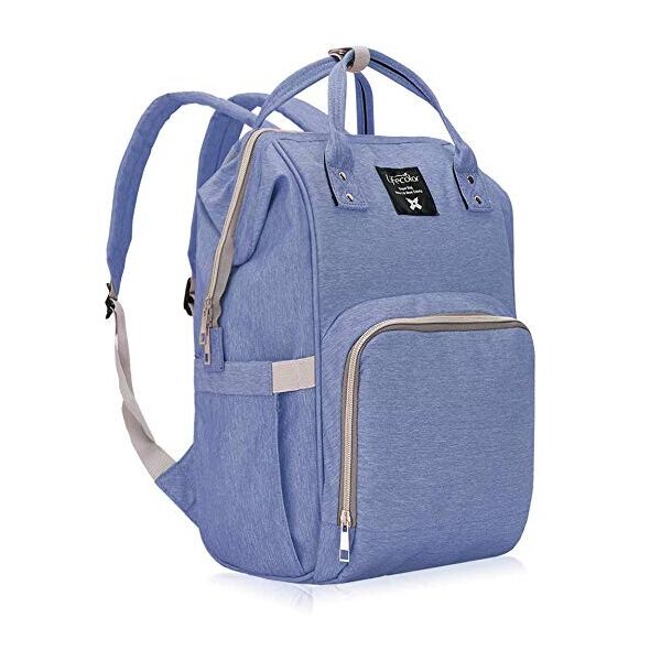 

Рюкзак для мамы LEQUEEN с термокарманом и органайзером (RDM LIGHT BLUE)