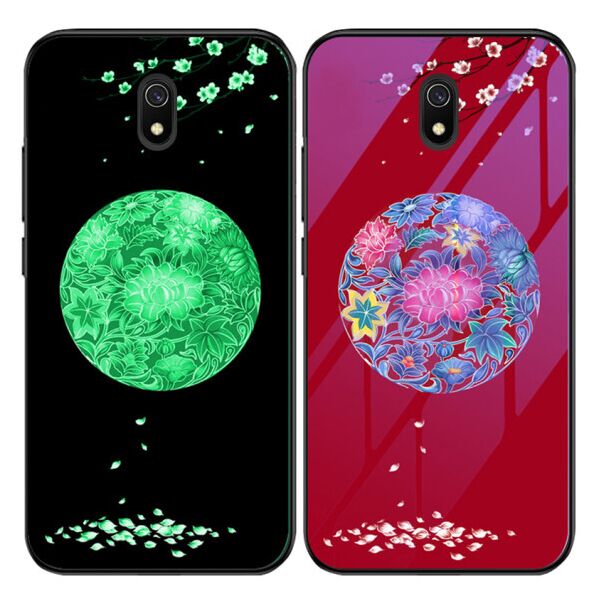 

TPU+Glass чехол светящийся в темноте для Xiaomi Redmi 8a