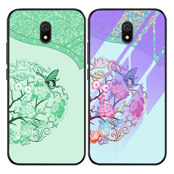 

TPU+Glass чехол светящийся в темноте для Xiaomi Redmi 8a