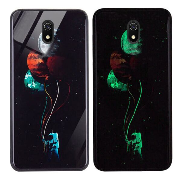 

TPU+Glass чехол светящийся в темноте для Xiaomi Redmi 8a