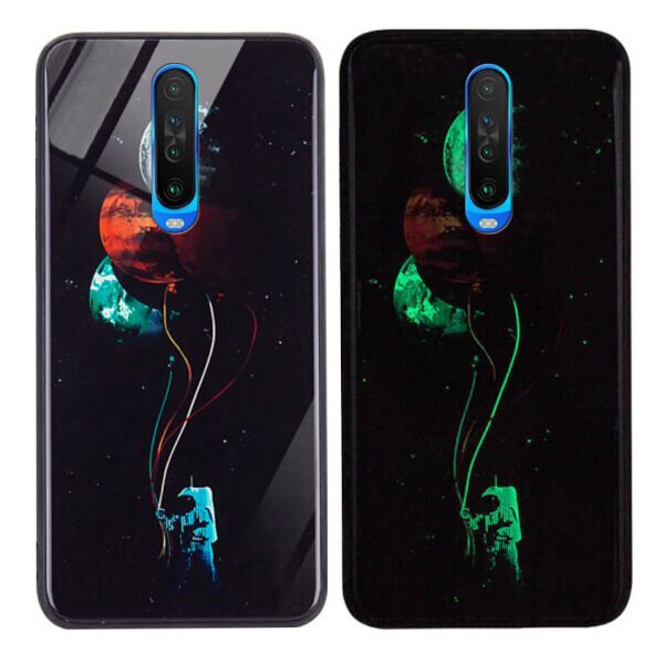 

TPU+Glass чехол светящийся в темноте для Xiaomi Redmi K30