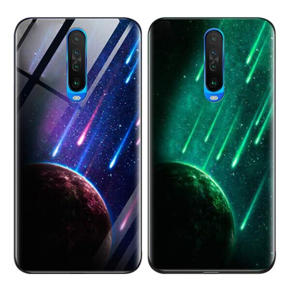 

TPU+Glass чехол светящийся в темноте для Xiaomi Redmi K30