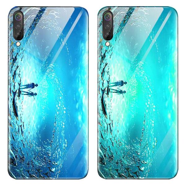 

TPU+Glass чехол светящийся в темноте для Xiaomi Mi 9 SE