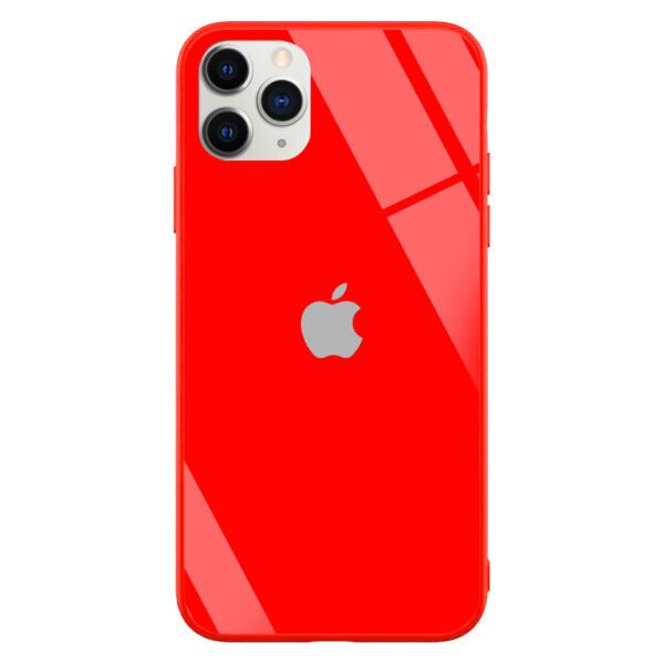 

TPU+Glass чехол GLOSSY Logo series для Apple iPhone 11 Pro (5.8") (Красный)