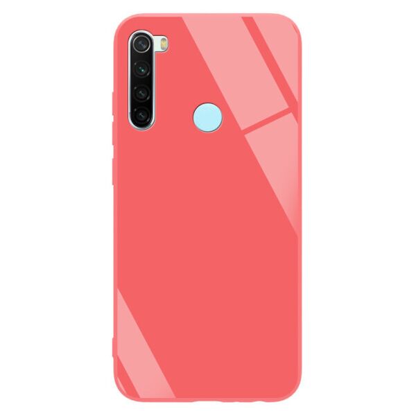 

TPU+Glass чехол GLOSSY для Xiaomi Redmi Note 8 (Salmon)