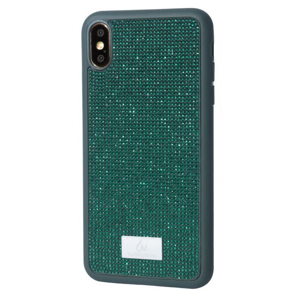 

со стразами Bling World Grainy Diamonds для Apple iPhone XS Max (6.5") (Зеленый)
