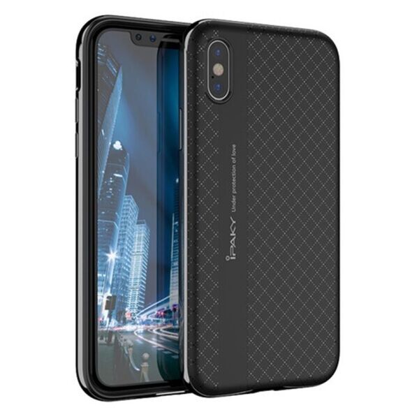

Чехол iPaky TPU+PC для Apple iPhone X (5.8") / XS (5.8") (Черный / Серый)