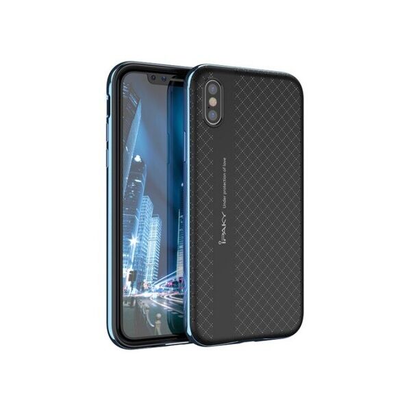 

Чехол iPaky TPU+PC для Apple iPhone X (5.8") / XS (5.8") (Черный / Синий)