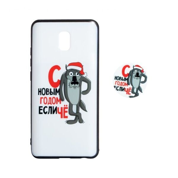 

Силиконовый чехол Print + ПОПСОКЕТ для Xiaomi Redmi 8A Сирко