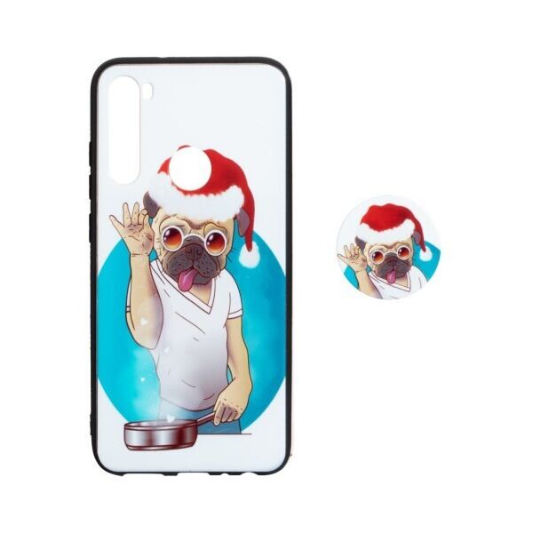 

Силиконовый чехол Print + ПОПСОКЕТ для Xiaomi Redmi Note 8 Пёс